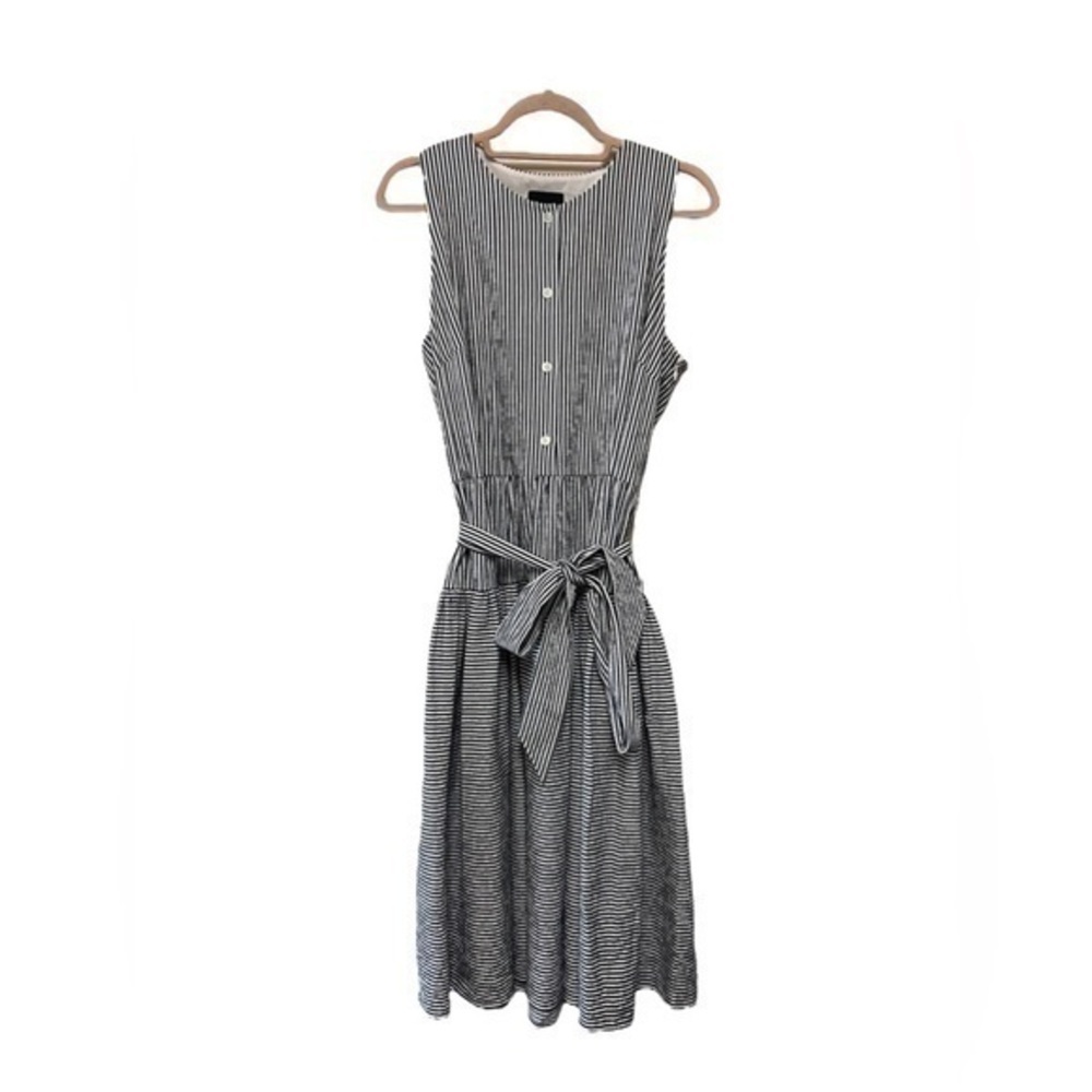 Alex Marie Striped Midi Dress Size 12 NWOT